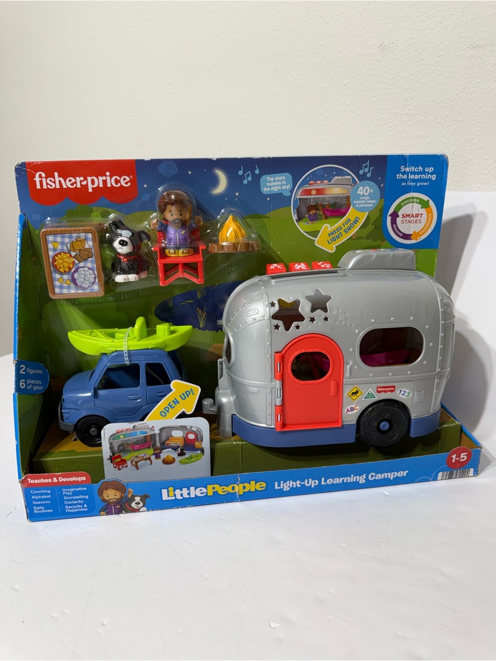 NEW! Fisher-Price Little People LIGHT-UP LEARNING CAMPER